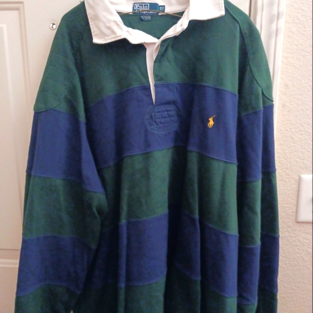 3xllt ralph lauren polo rugby shirt mens pullover. Pre owned great condition